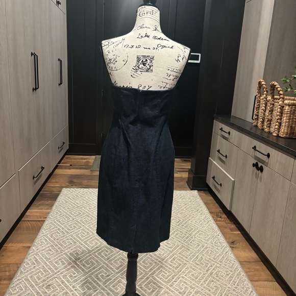 GAP Strapless Dark Denim Dress | Size 12 - Picture 2 of 5